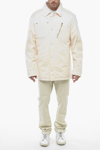 Padded Overshirt with Patch Detail
