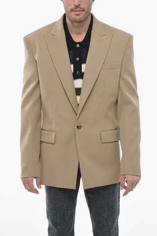Blazer in Lana con Revers a Lancia