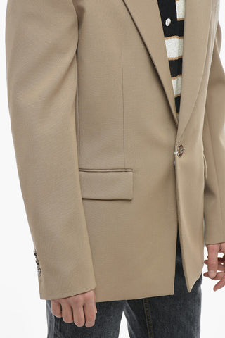 Blazer in Lana con Revers a Lancia