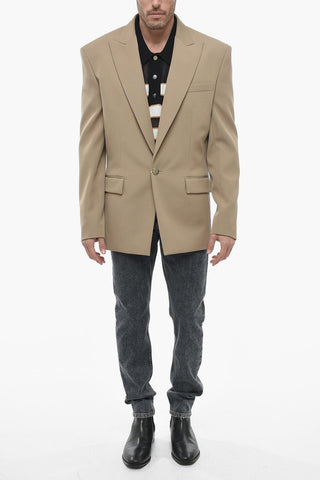 Blazer in Lana con Revers a Lancia