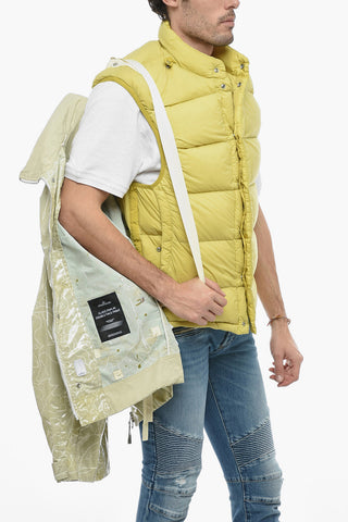 Painted Cotton Windproof Jacket with Removable Padded Vest
