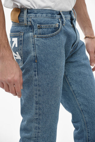 5 Pocket SINGLE ARROW Mid Wash Denim 18cm