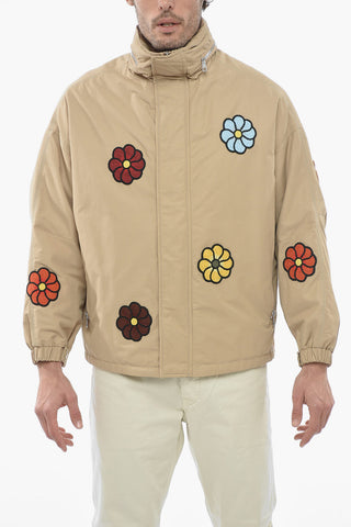 JW ANDERSON Oversized Padded DELAMONT Jacket with Flower Applications