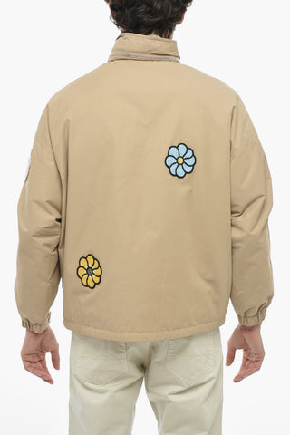 JW ANDERSON Oversized Padded DELAMONT Jacket with Flower Applications