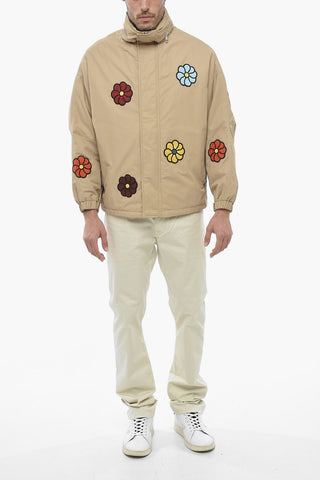 JW ANDERSON Oversized Padded DELAMONT Jacket with Flower Applications