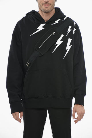 THUNDER Hoodie Sweatshirt with Utility Strap