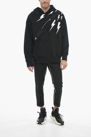 THUNDER Hoodie Sweatshirt with Utility Strap