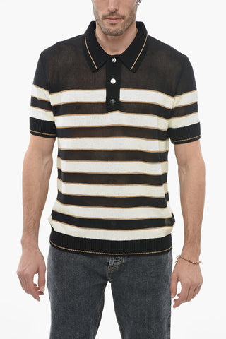 Striped Short Sleeved Polo