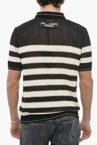 Striped Short Sleeved Polo