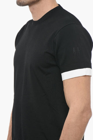 T-Shirt with Contrasting Edges
