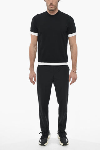 T-Shirt with Contrasting Edges