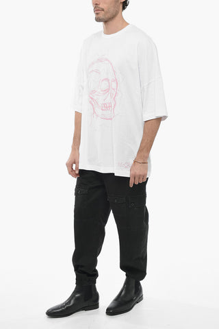 Skull Print Short Sleeved T-shirt