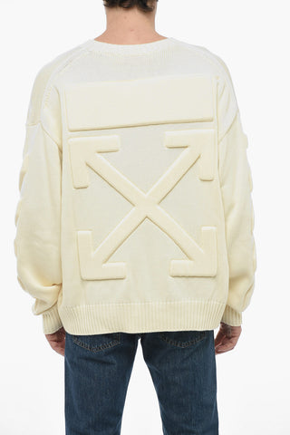 SEASONAL Crew Neck 3D DIAG Cotton Sweater
