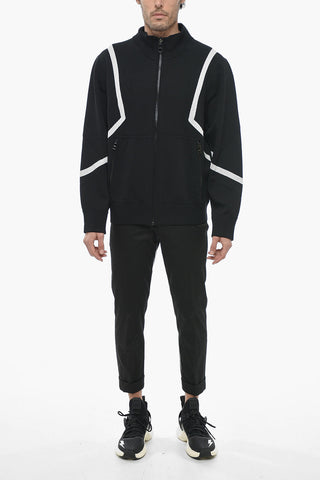 Loose Fit Sweater with Zipped Closure