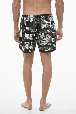 Boxer Swimsuit with Jungle Print