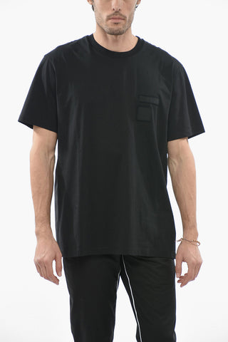 Slim Fit MEMORY OF ARMY Crew-Neck T-shirt with Patches