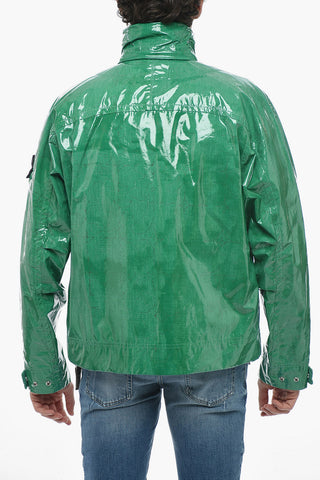 Painted Cotton Windproof Jacket with Removable Padded Vest