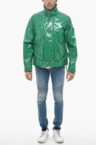 Painted Cotton Windproof Jacket with Removable Padded Vest