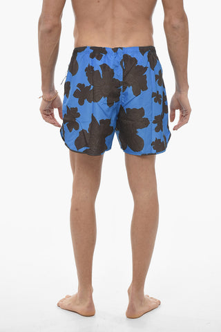Floral Printed Boxer Swimsuit