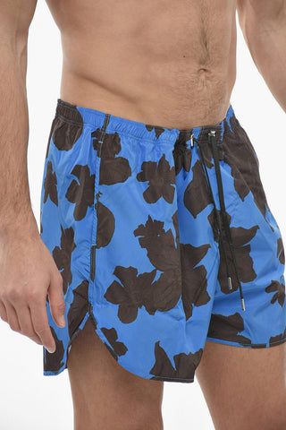 Floral Printed Boxer Swimsuit