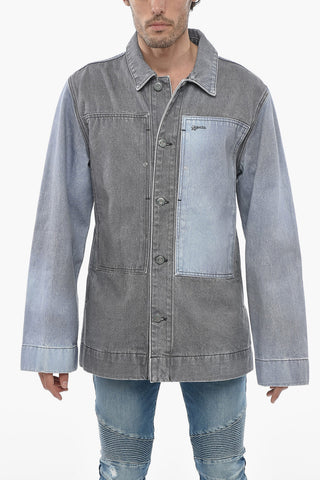 Two-toned Denim Jacket with Loose Fit