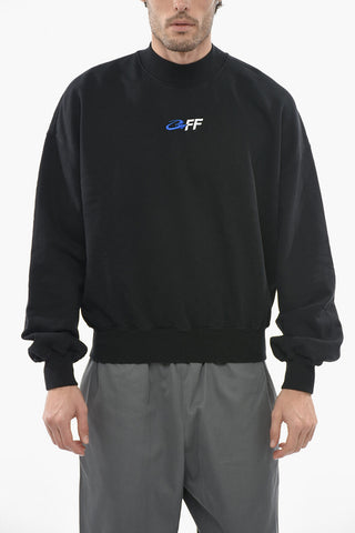SEASONAL Crew Neck Boxy Fit Sweatshirt with Embroidered Logo