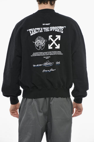 SEASONAL Crew Neck Boxy Fit Sweatshirt with Embroidered Logo