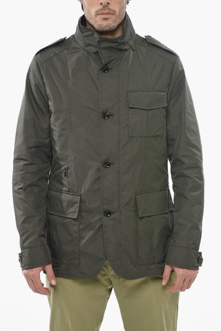 Extractable Hood 4 Pockets Jacket