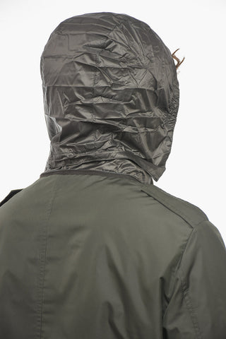 Extractable Hood 4 Pockets Jacket