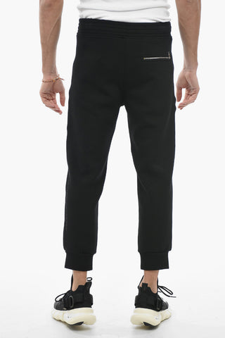 Low-Rise Biker Skinny Fit Pants with Elasticated Ankles