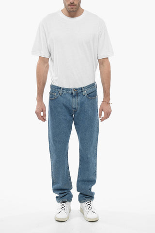 Tapered Fit Denims with Arrow Print