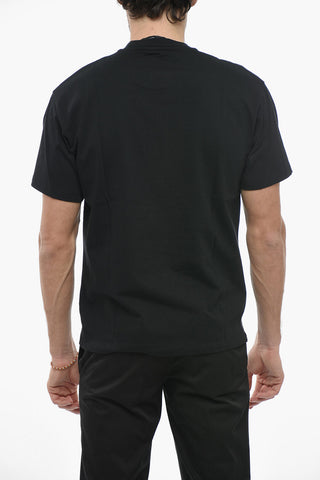 Slim Fit Crew-Neck BODY PRINT T-shirt with Maxi Print
