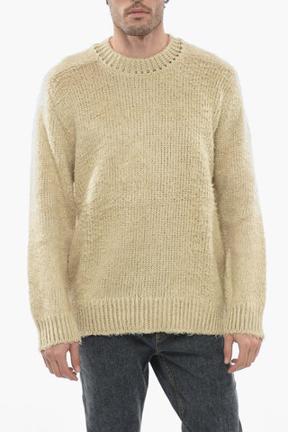 Crew Neck Linen UNISEX Pullover with Distressed Effect