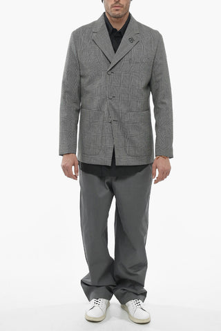 Half-lined Blazer with District Check Pattern