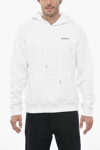 Fleece Cotton WAVE OUTLINE Hoodie