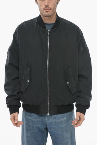 Reversible Bomber with Sky Multicolor Print
