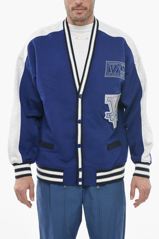 Cotton Cardigan With Patches