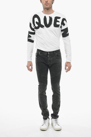 Slim Fit Biker Jeans 15 cm