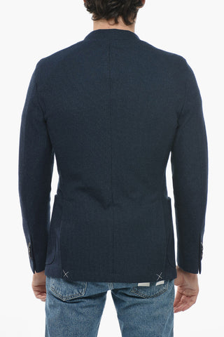 Cotton UPTON Blazer with Striped Pattern