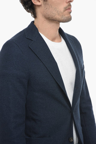 Cotton UPTON Blazer with Striped Pattern