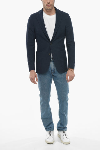 Cotton UPTON Blazer with Striped Pattern