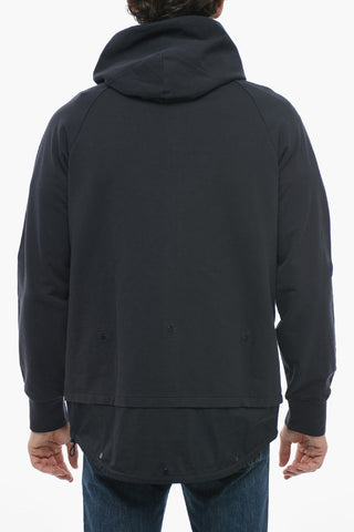 THE METROPOLIS SERIES Nylon Lined Hoodie with Front Zip