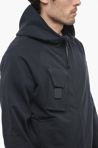 THE METROPOLIS SERIES Nylon Lined Hoodie with Front Zip