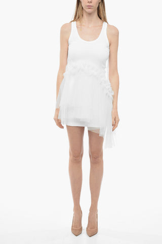 Double-layered Tank Dress with Tulle Bottom