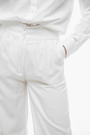 Palazzo Trousers THE GIRLFRIEND with 2 Pleats