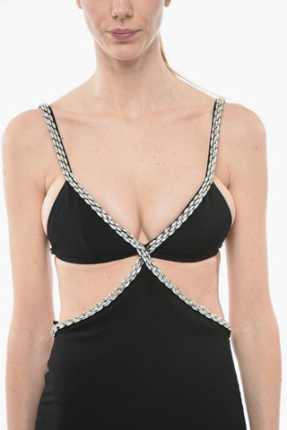 Minidress Cut-out SHARLENE con Dettagli Gioiello