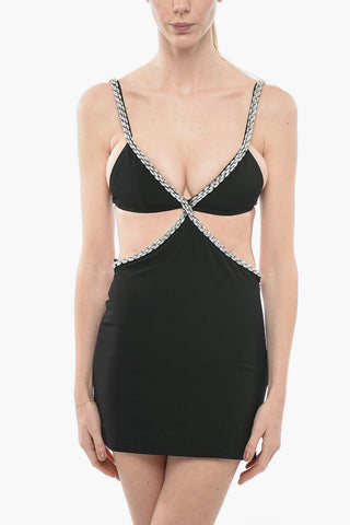Minidress Cut-out SHARLENE con Dettagli Gioiello