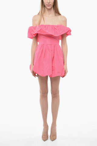 Off-Shoulder Balloon Minidress