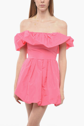 Off-Shoulder Balloon Minidress