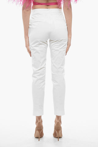 Stretch Cotton Chinos Pants with Side Zip